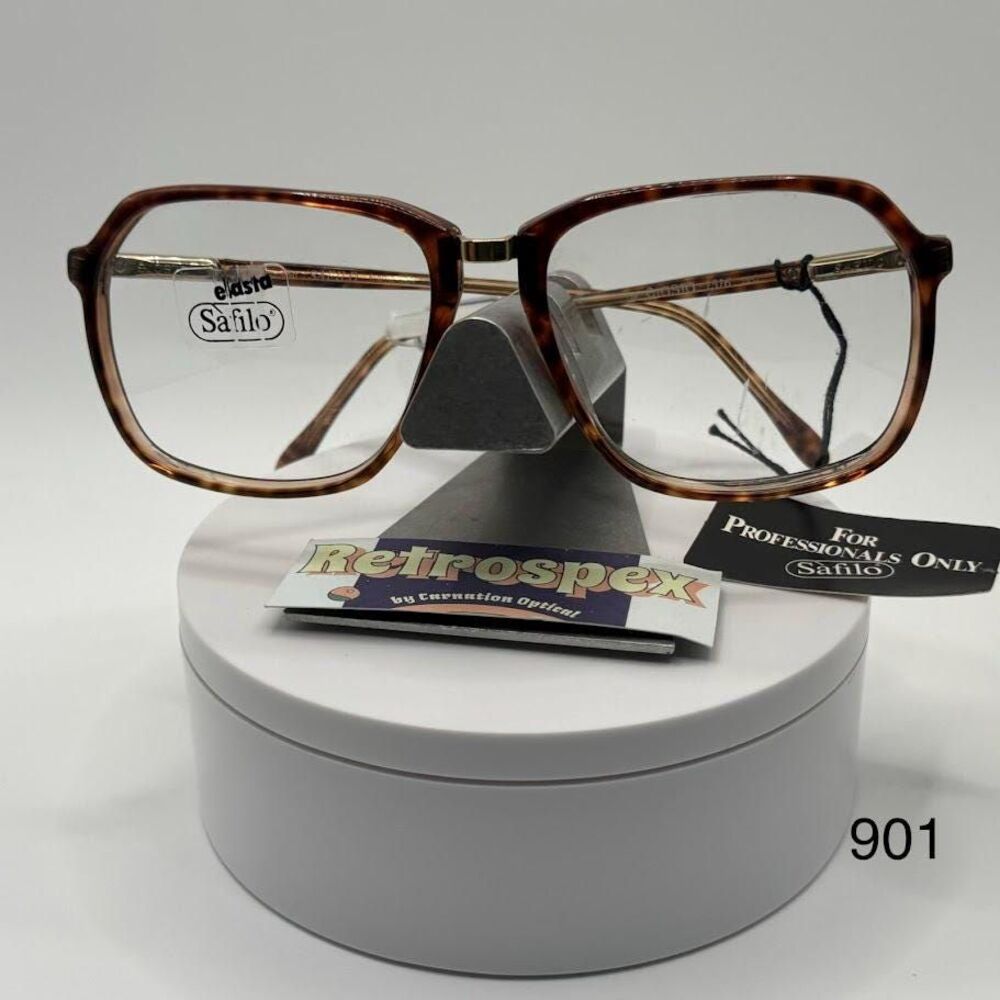 True Vintage Eyeglasses | NOS | Safilo Elasta | Tortoise Plastic | Made In Italy - Picture 5 of 9